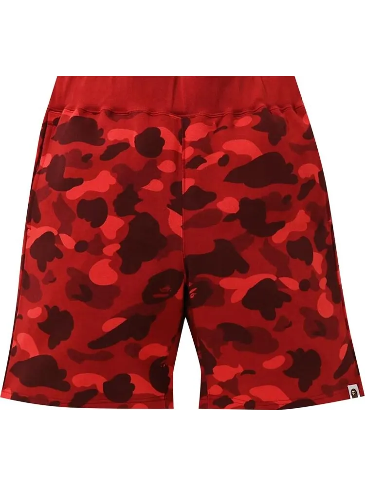 Шорты BAPE Color Camo Sweat Shorts 'Red' — изображение 1 из 1, красный