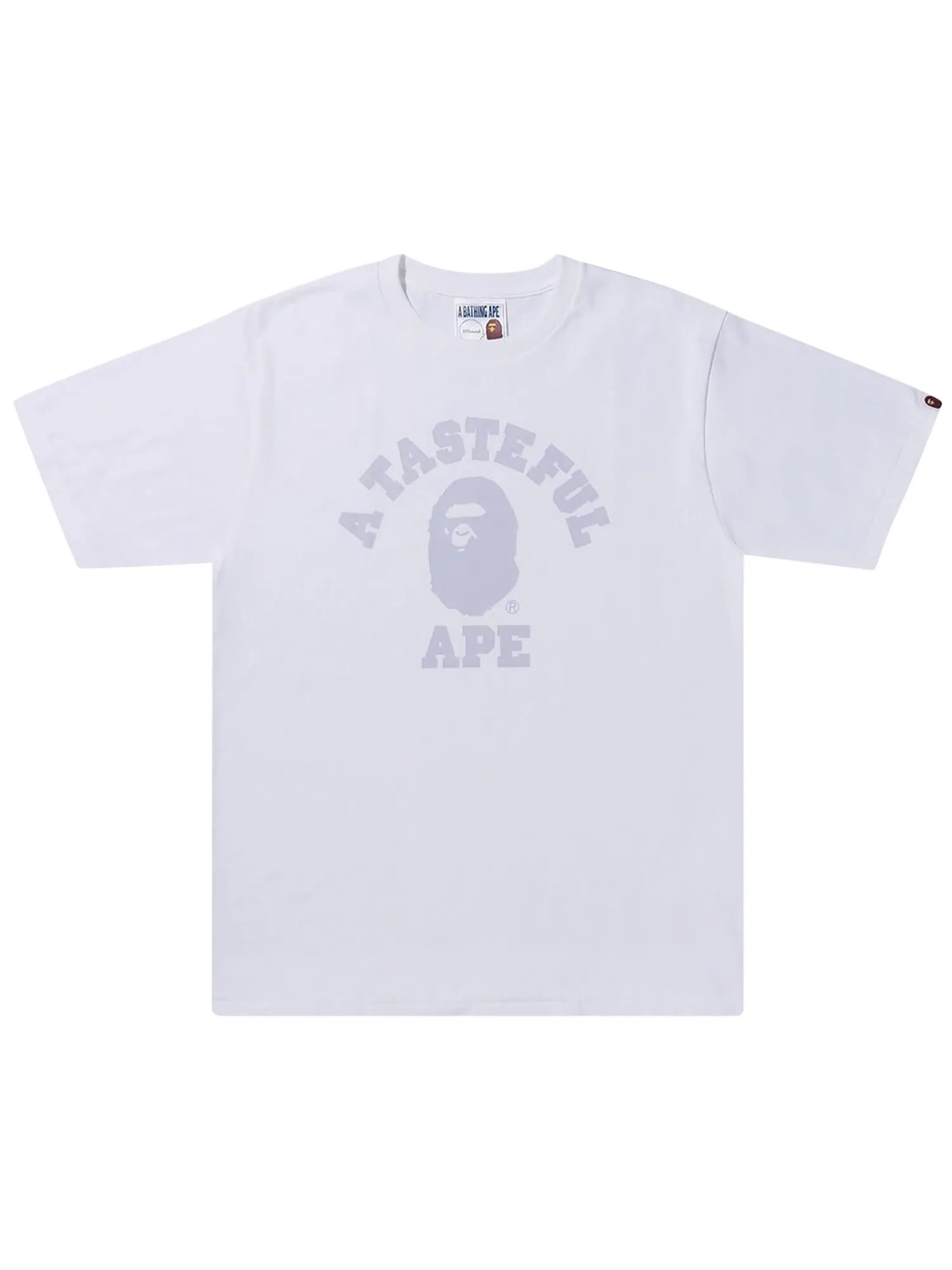 Футболка колледжа BAPE x Jjjjound — изображение 1 из 1, белый