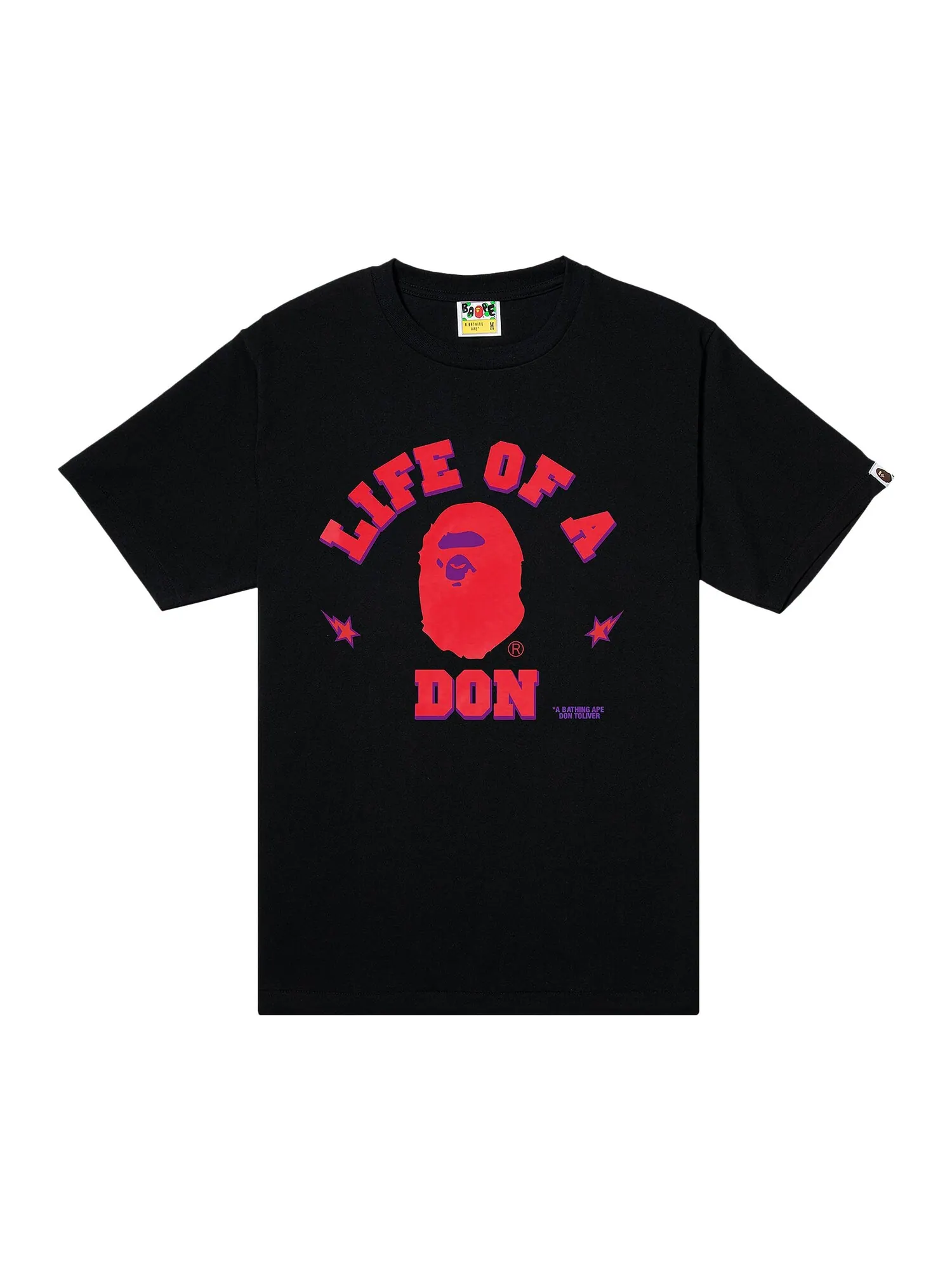 Футболка BAPE x Cactus Jack x Don Toliver I Черная — изображение 1 из 2, черный
