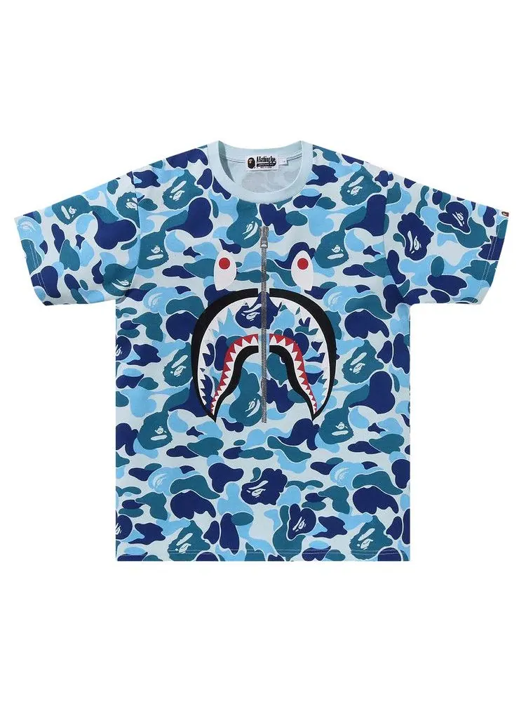 Футболка BAPE ABC Camo Shark Tee — изображение 1 из 2, синий
