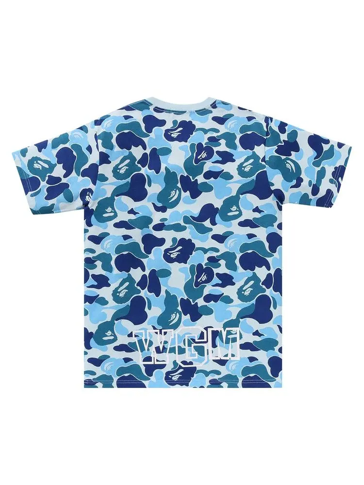 Футболка BAPE ABC Camo Shark Tee — изображение 2 из 2, синий