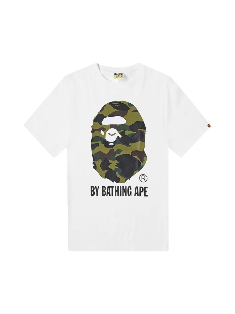 Футболка BAPE 1st Camo By Bathing Ape Tee 'White/Green' — изображение 1 из 1, белый