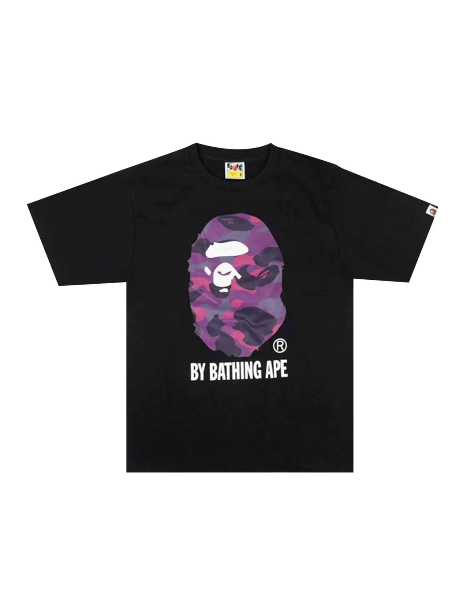 Футболка BAPE Color Camo By Bathing Ape — изображение 1 из 1, черный/фиолетовый