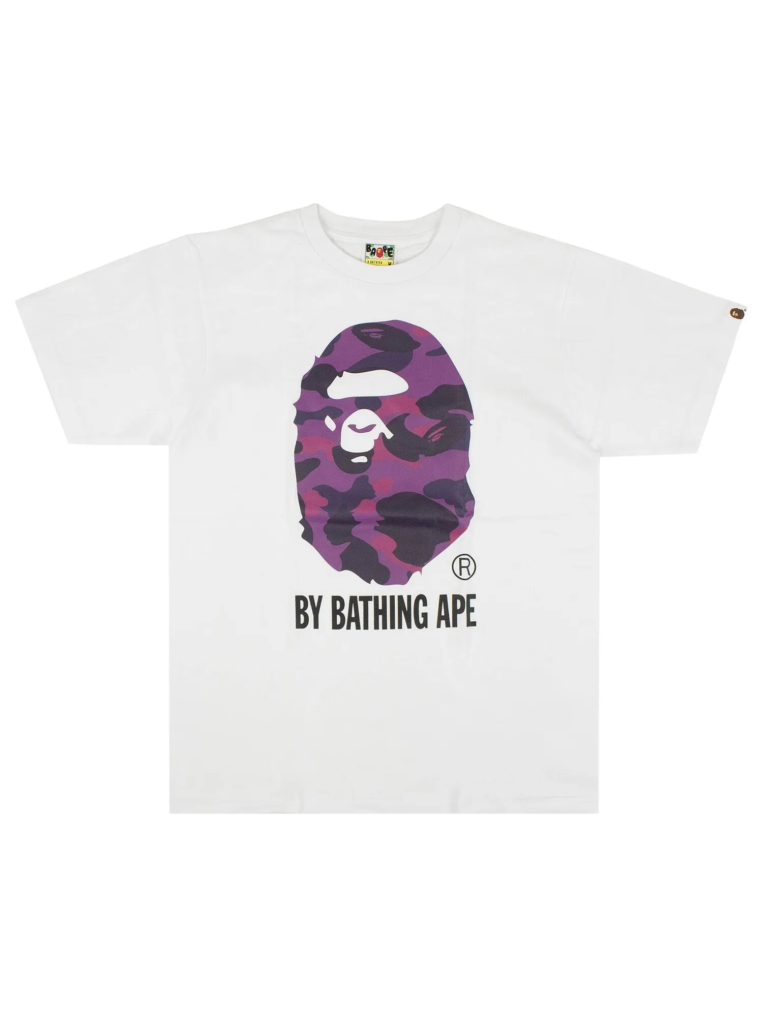 Футболка BAPE Color Camo By Bathing Ape — изображение 1 из 1, белый/фиолетовый