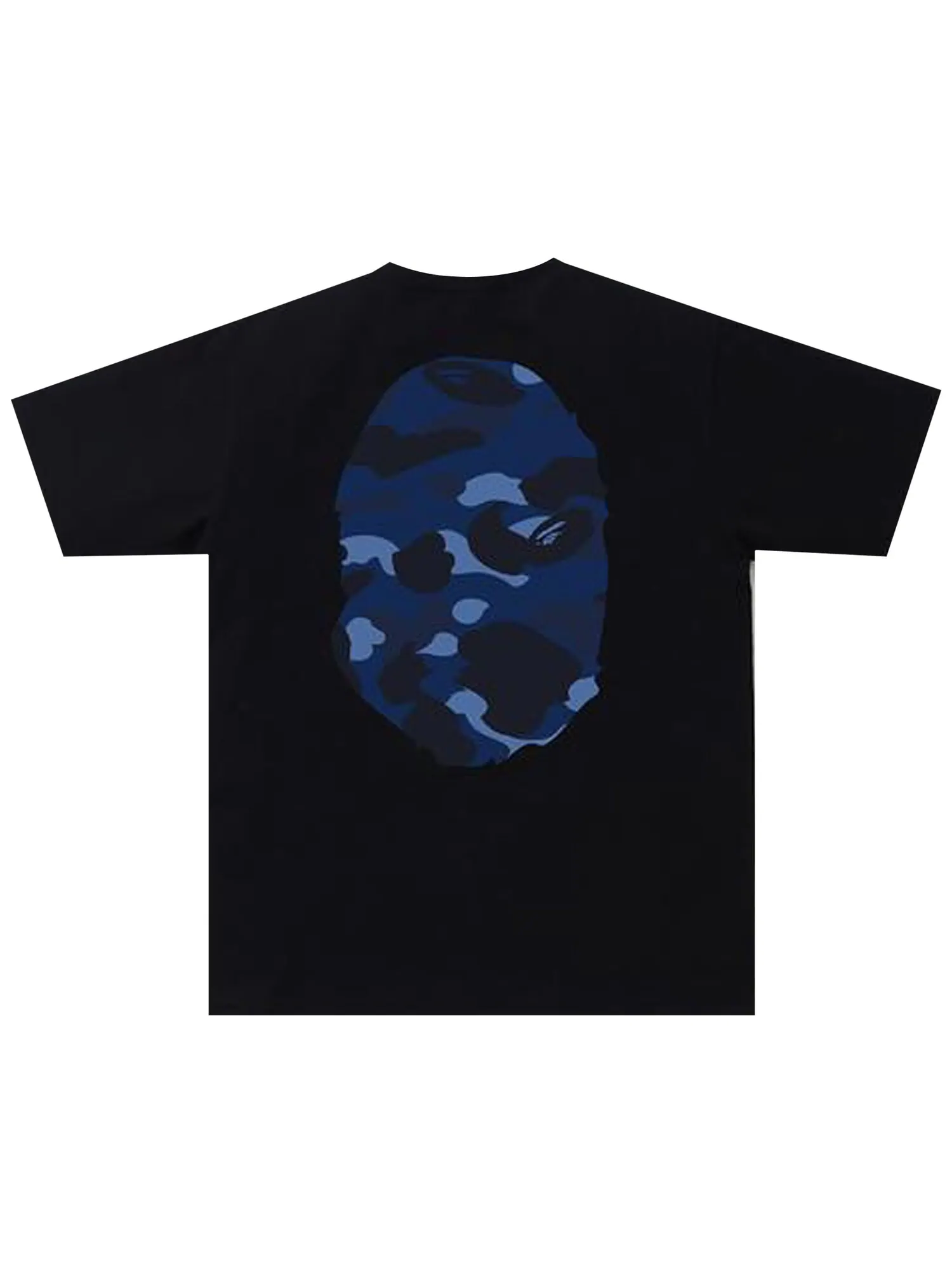 Футболка BAPE Color Camo Big Ape Head — изображение 2 из 2, черный/темно-синий