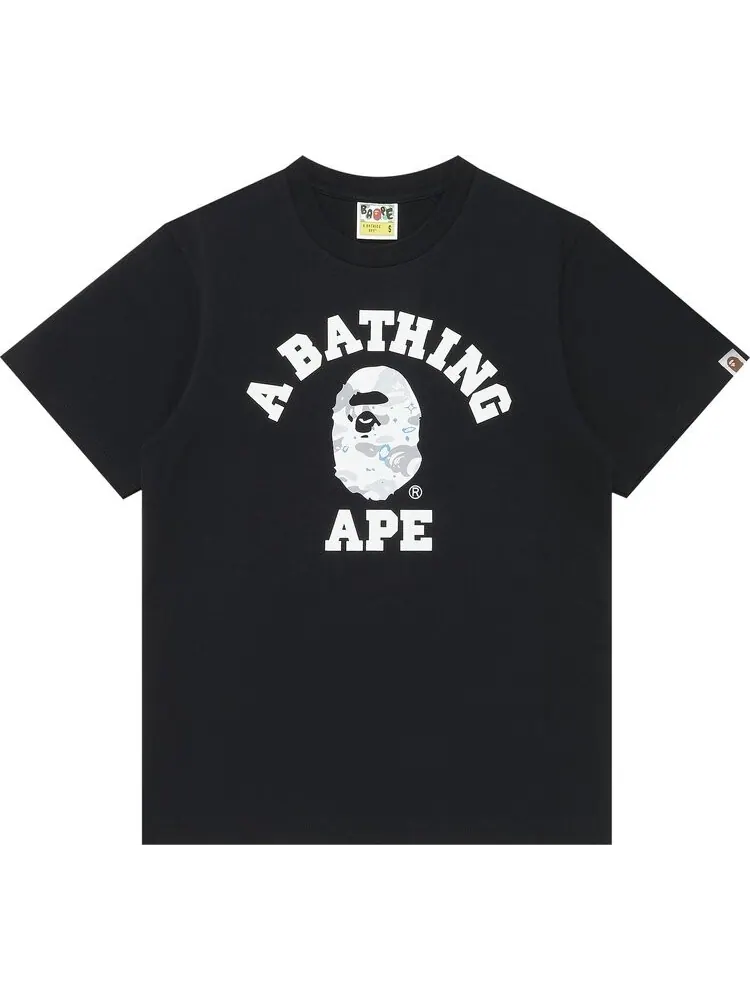 Футболка BAPE Space Camo College Tee 'Black' — изображение 1 из 3, черный