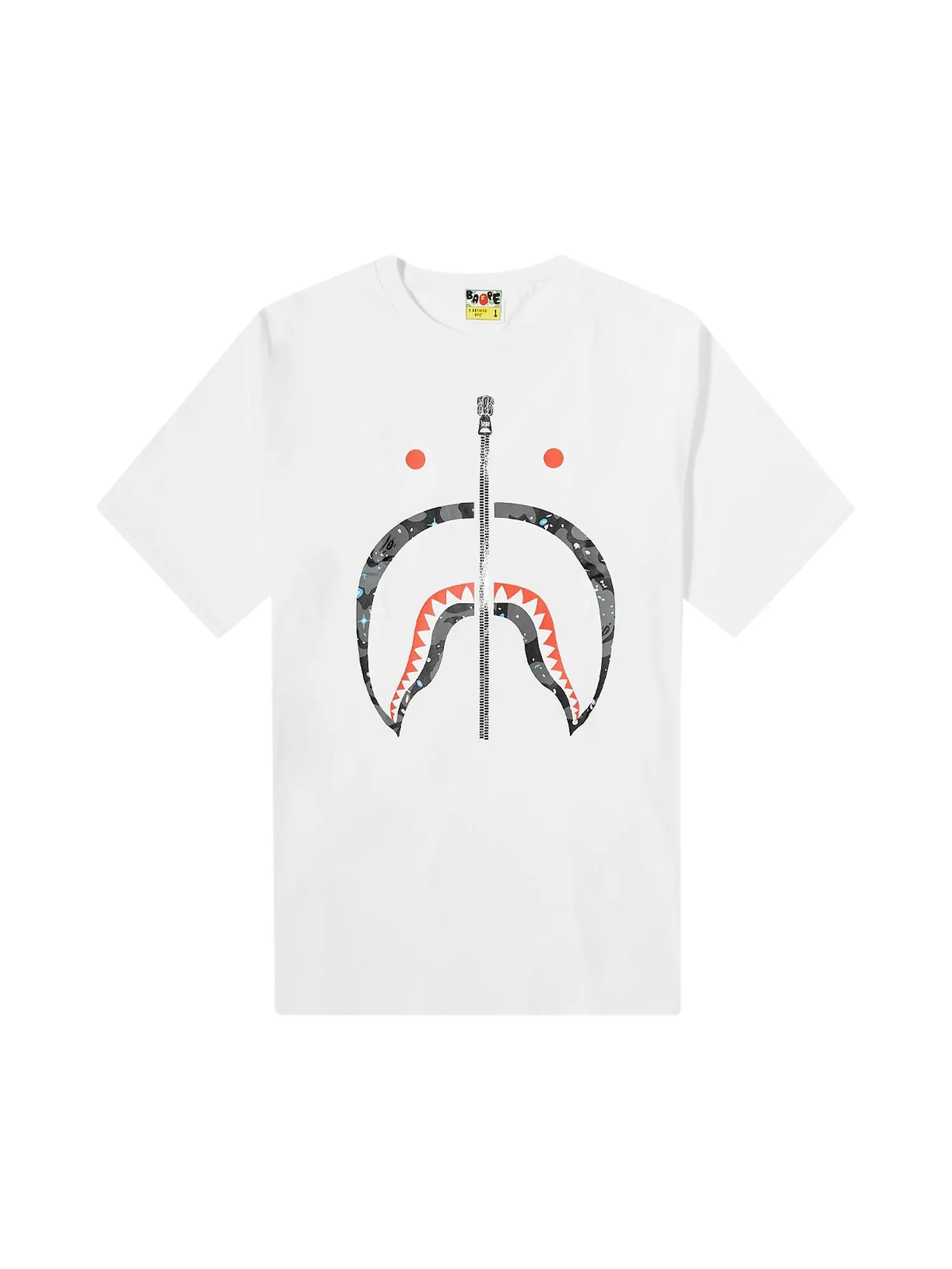 Футболка BAPE Space Camo Shark — изображение 1 из 1, белый