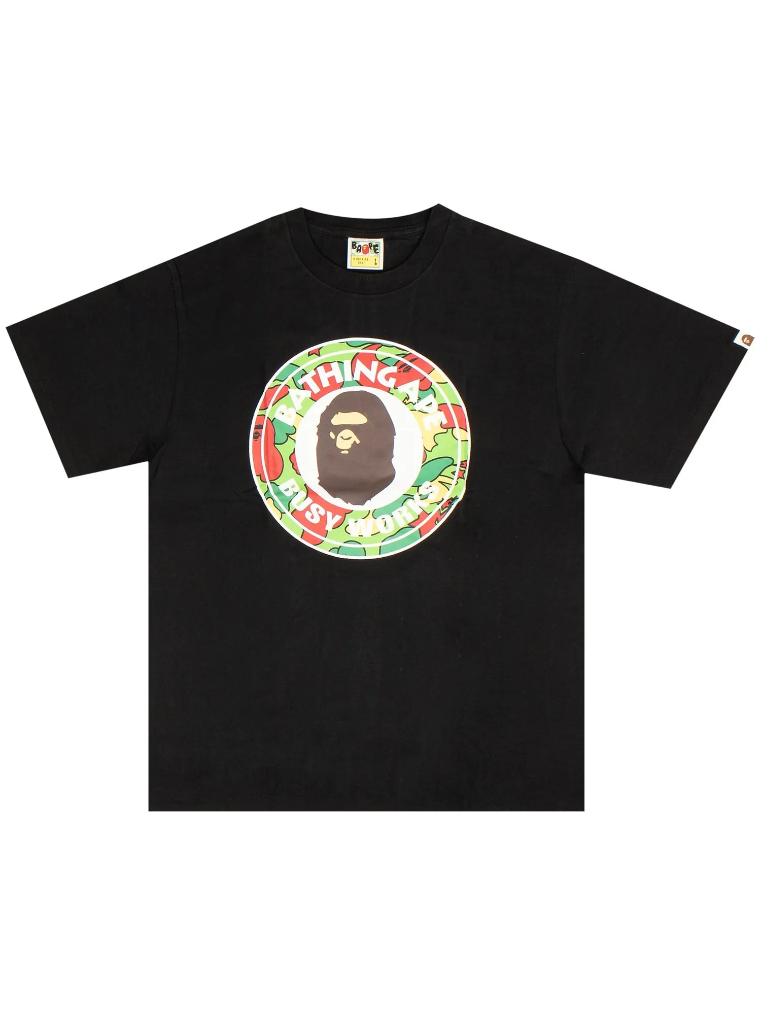 Футболка BAPE STA Camo Busy Works — изображение 1 из 2, черный/разноцветный