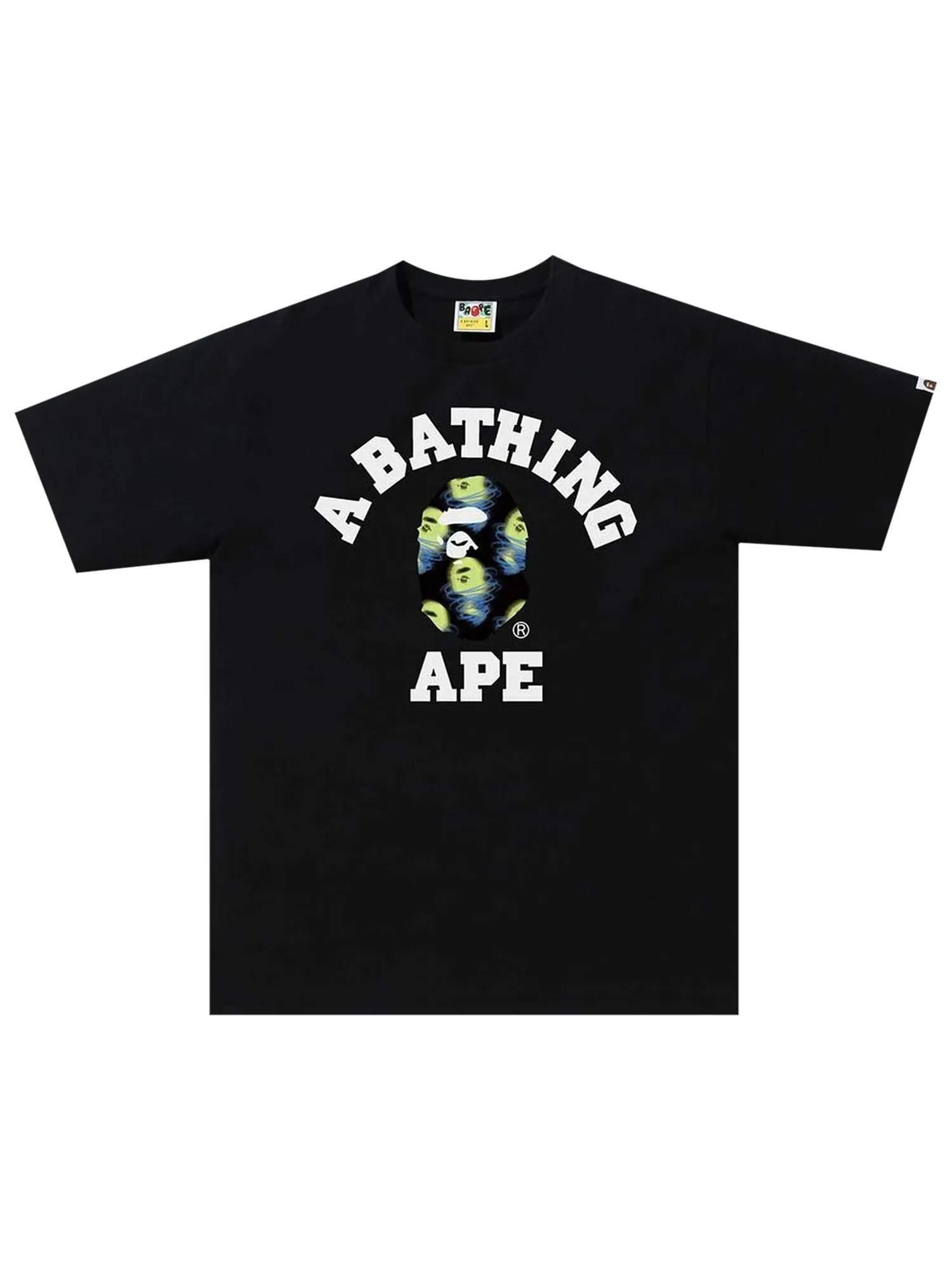 Футболка BAPE Storm College — изображение 1 из 1, черный