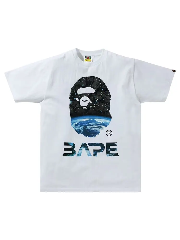 Футболка BAPE Space Camo Ape Head Tee 'White' — изображение 1 из 1, белый