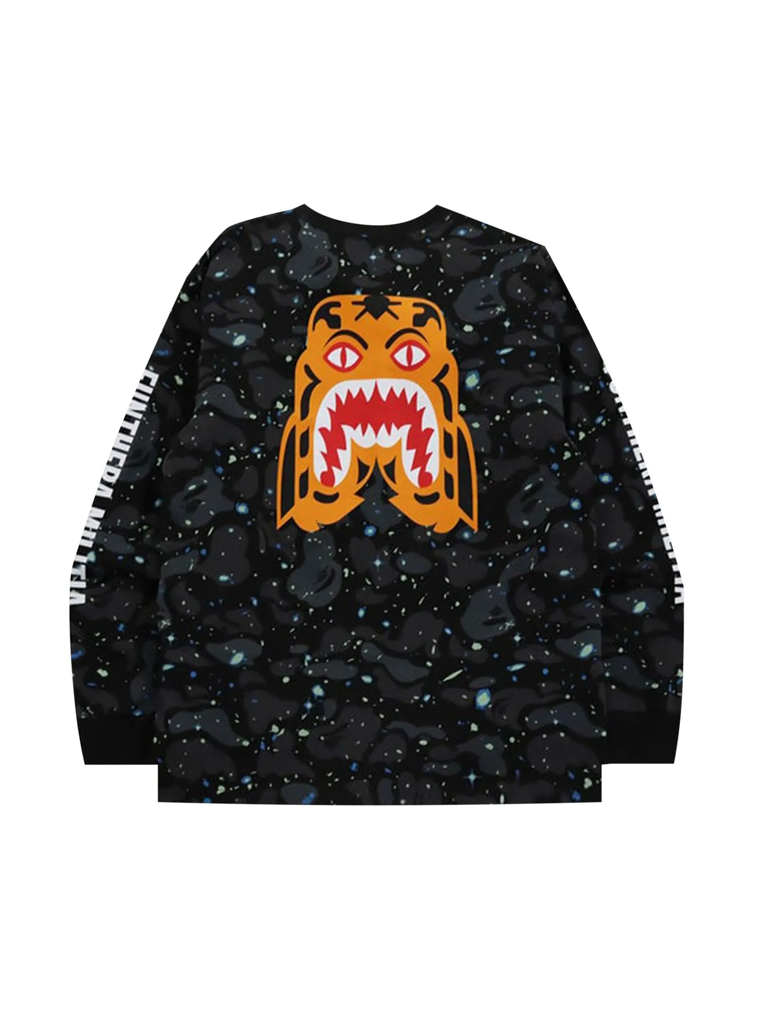 Футболка с длинными рукавами BAPE Space Camo Tiger — изображение 2 из 2, черный