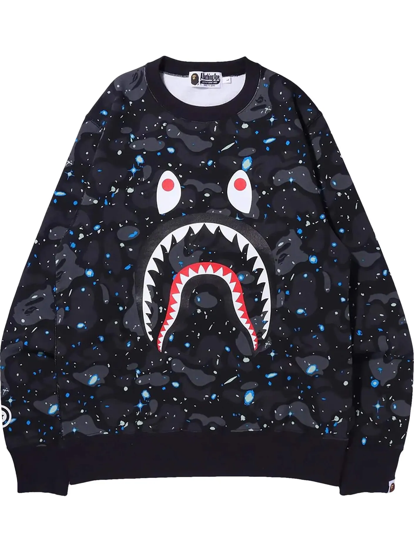 Свитшот Bape Space Camo Shark Crewneck