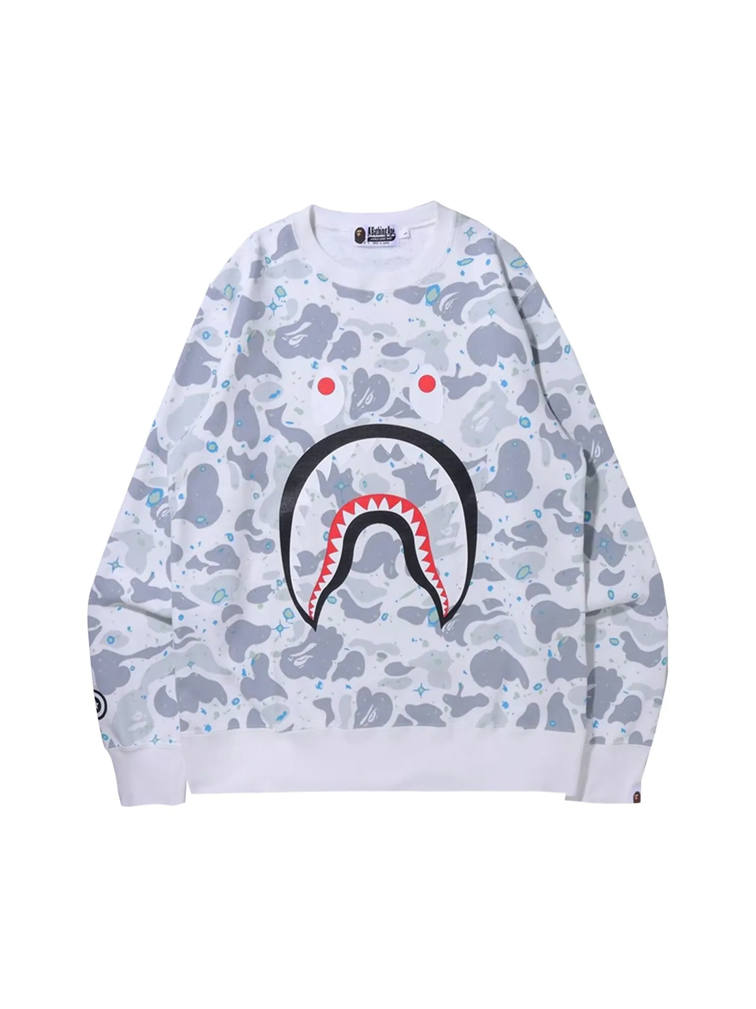 BAPE Space Camo Shark Crewneck — изображение 1 из 2, белый