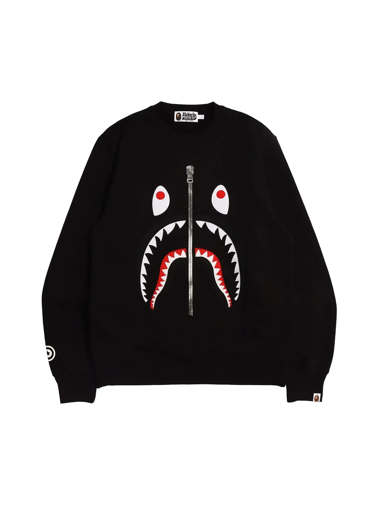 BAPE Patched Shark Crewneck — изображение 1 из 1, черный