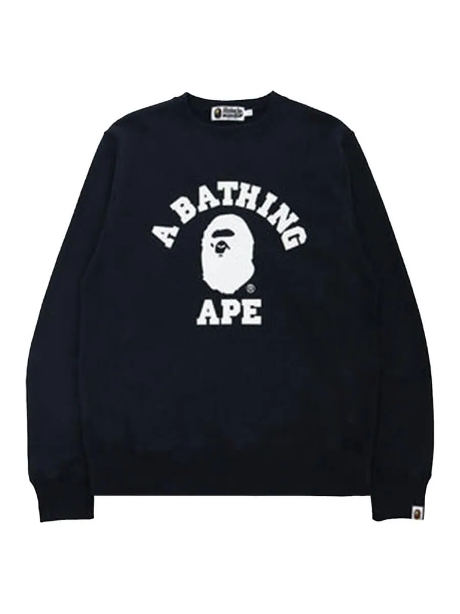 Свитшот Bape College — изображение 1 из 1, черный