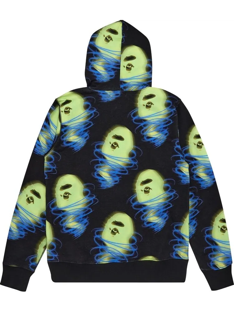 Худи BAPE Storm Pullover Hoodie 'Black' — изображение 2 из 3, черный