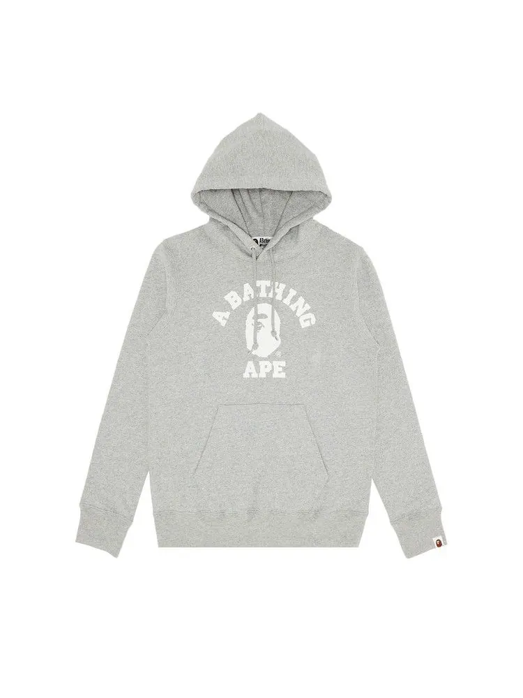 Худи BAPE College Pullover Hoodie — изображение 1 из 3, серый