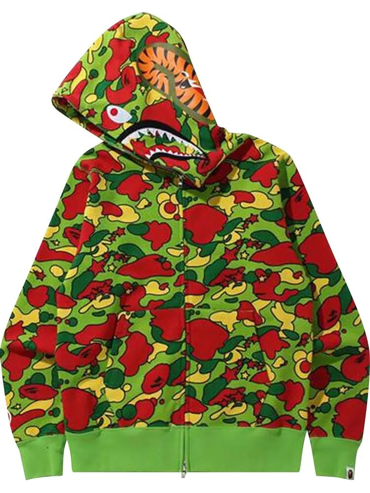 Худи BAPE Sta Camo Shark Zip Hoodie 'Multi' — изображение 2 из 2, мульти
