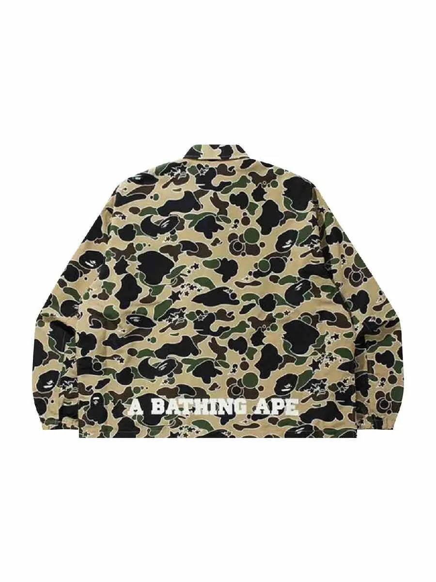 Куртка Bape Sta Camo Relaxed Coach — изображение 2 из 2, желтый