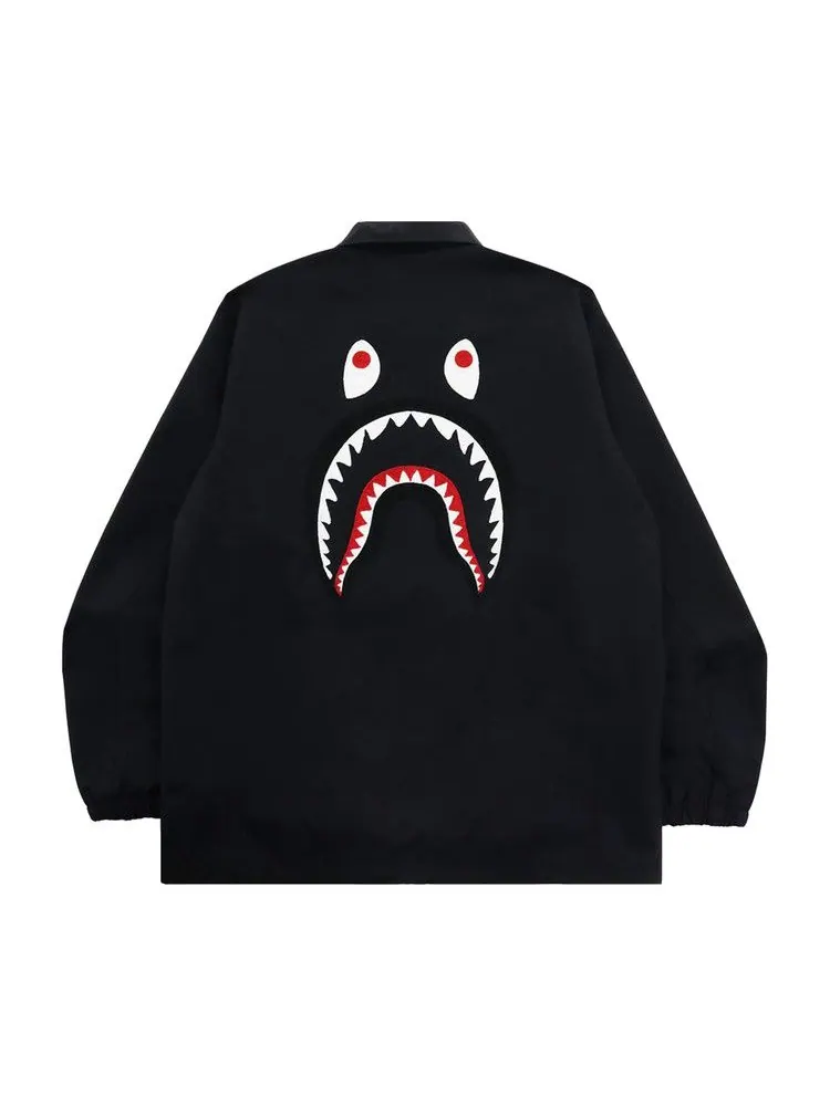 Куртка BAPE Shark Coach Jacket — изображение 2 из 3, черный