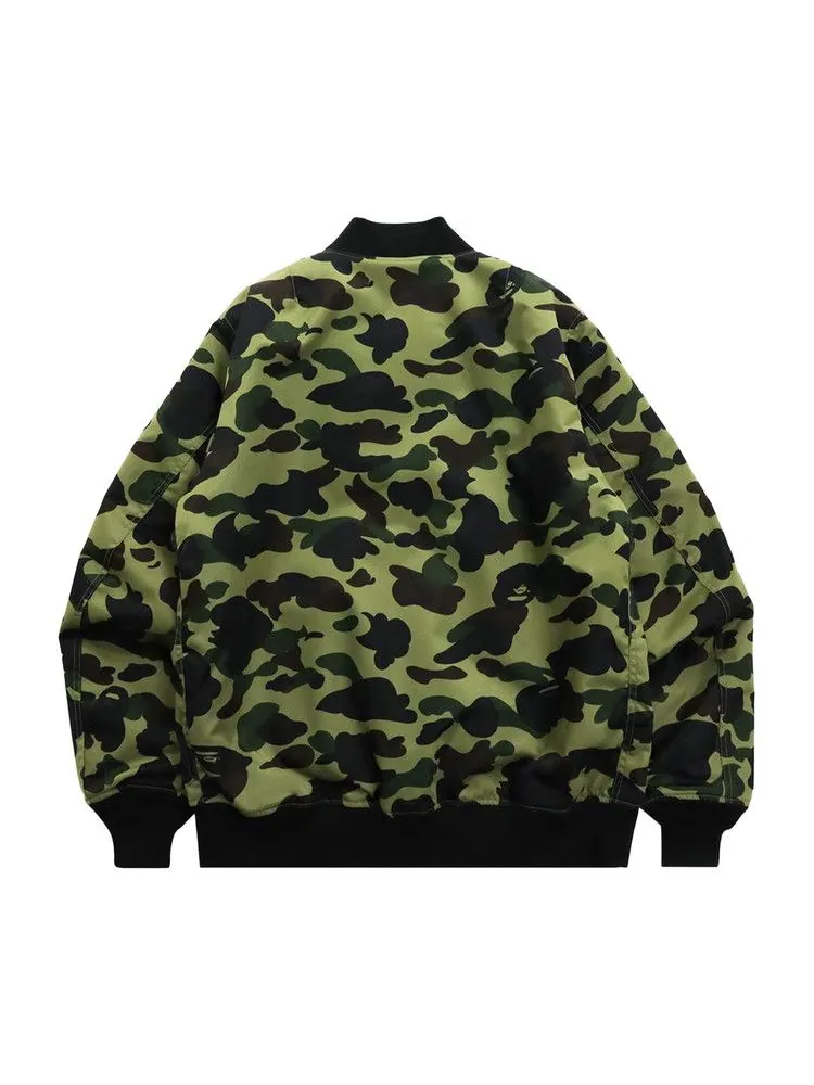 Куртка BAPE 1st Camo Nylon Twill MA-1 Jacket — изображение 2 из 2, зеленый