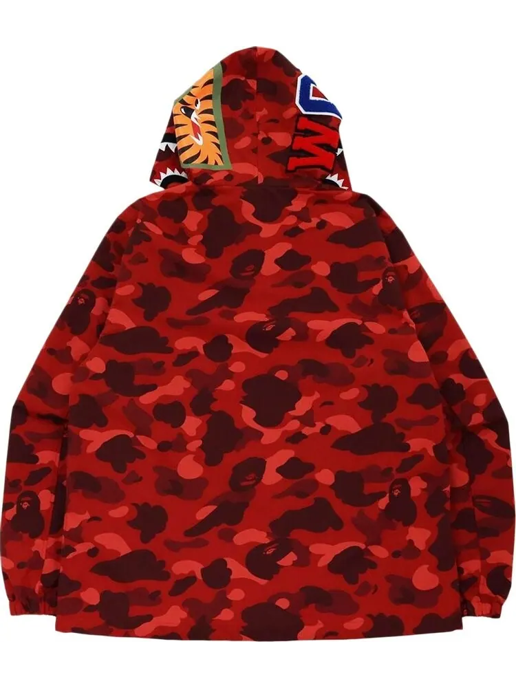 Худи BAPE Color Camo Shark Hoodie Jacket 'Red' — изображение 3 из 3, красный