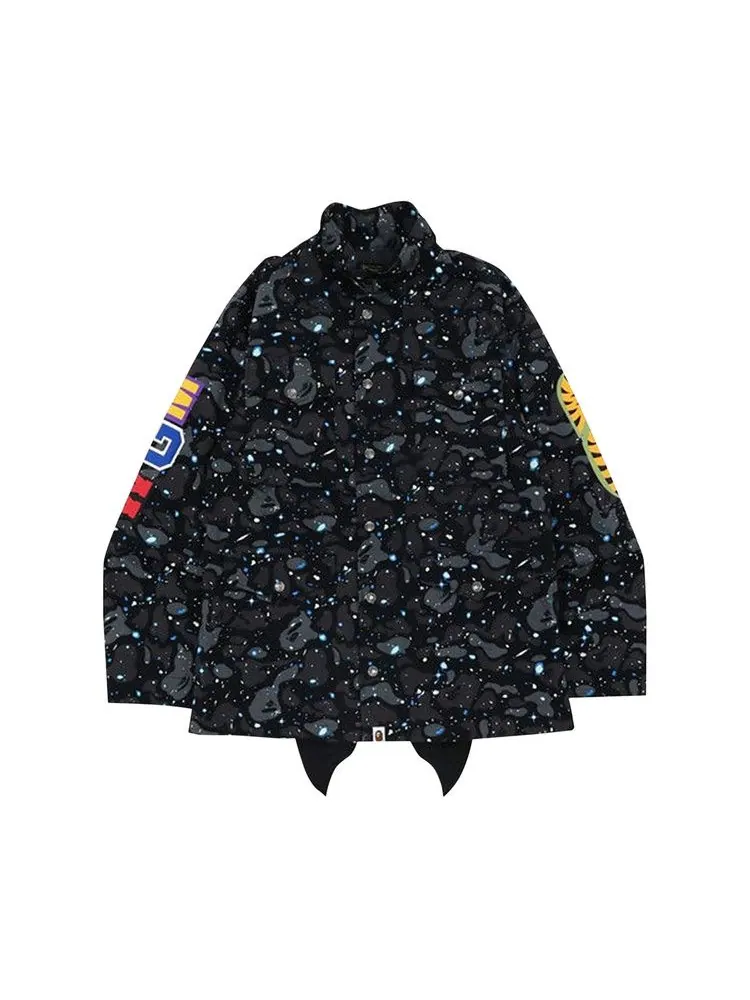 Куртка BAPE Space Camo Shark M-65 — изображение 1 из 2, черный