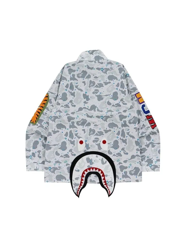 Куртка BAPE Space Camo Shark M-65 — изображение 2 из 2, белый