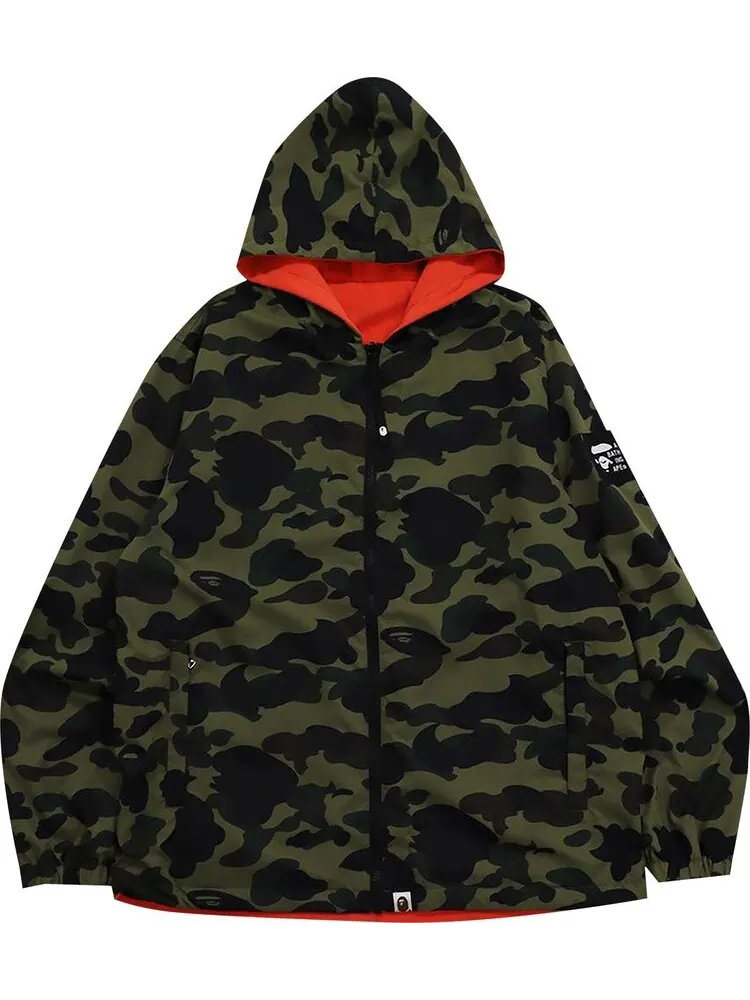 Куртка BAPE 1st Camo Reversible Hooded Jacket 'Green' — изображение 1 из 2, зеленый