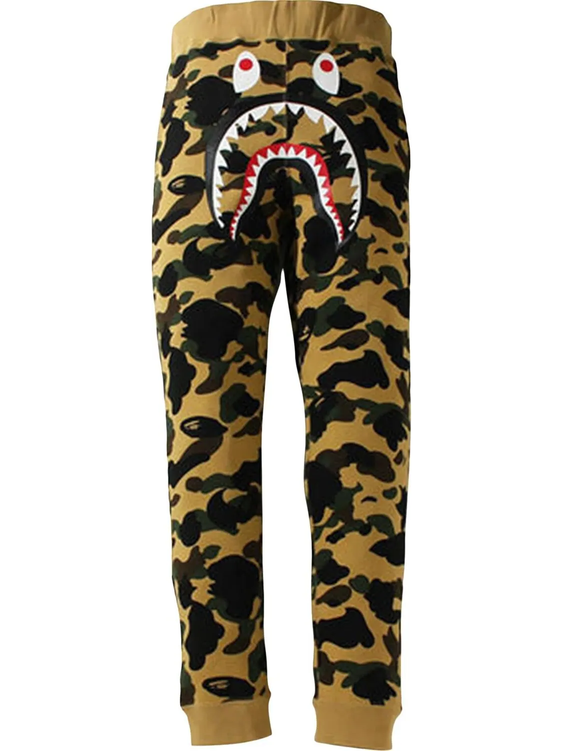 Спортивные брюки BAPE 1st Camo Shark Slim Fit Sweatpants 'Yellow' — изображение 1 из 2, желтый