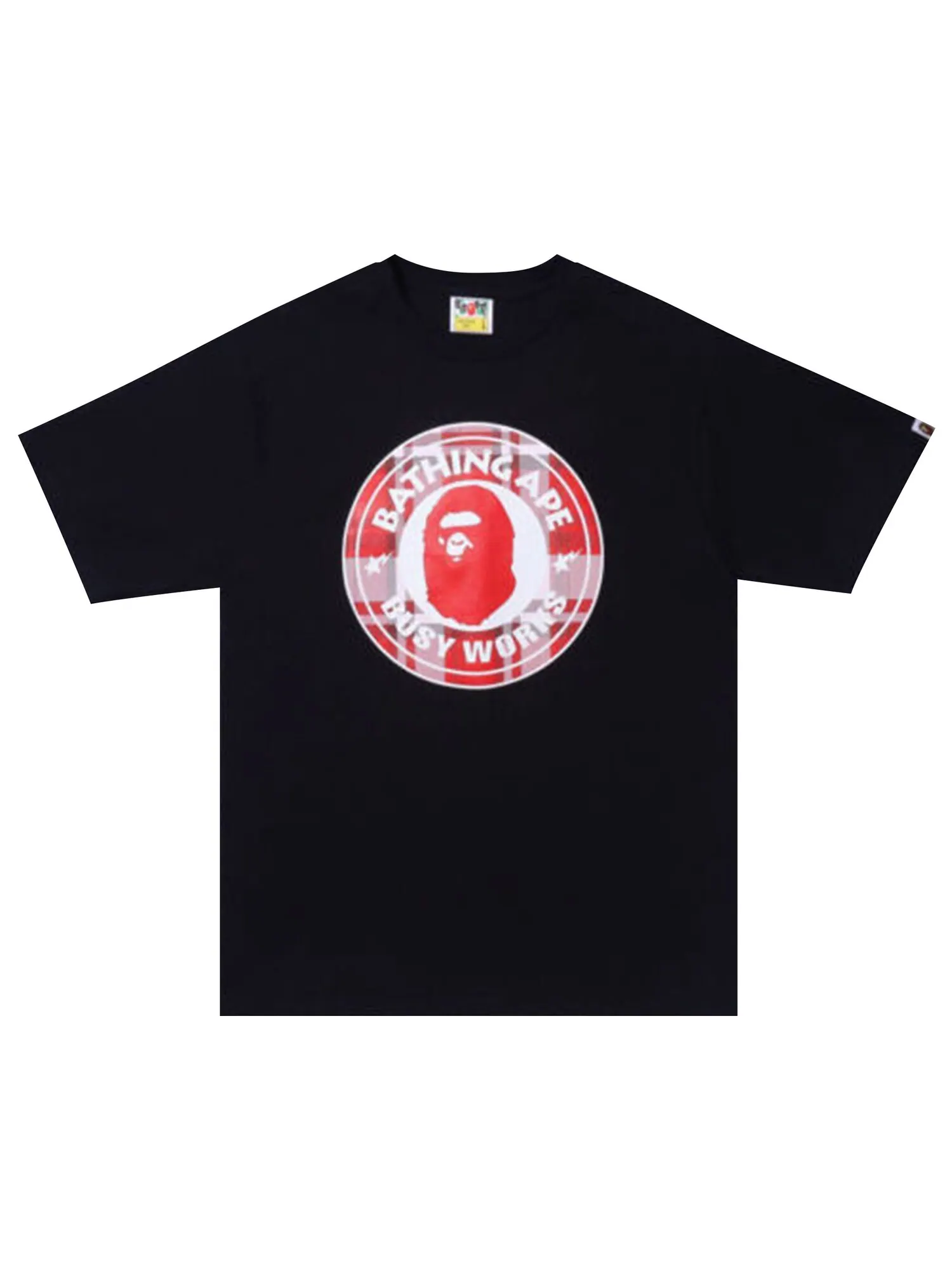 Футболка BAPE Gift Busy Works в клетку — изображение 1 из 1, черный