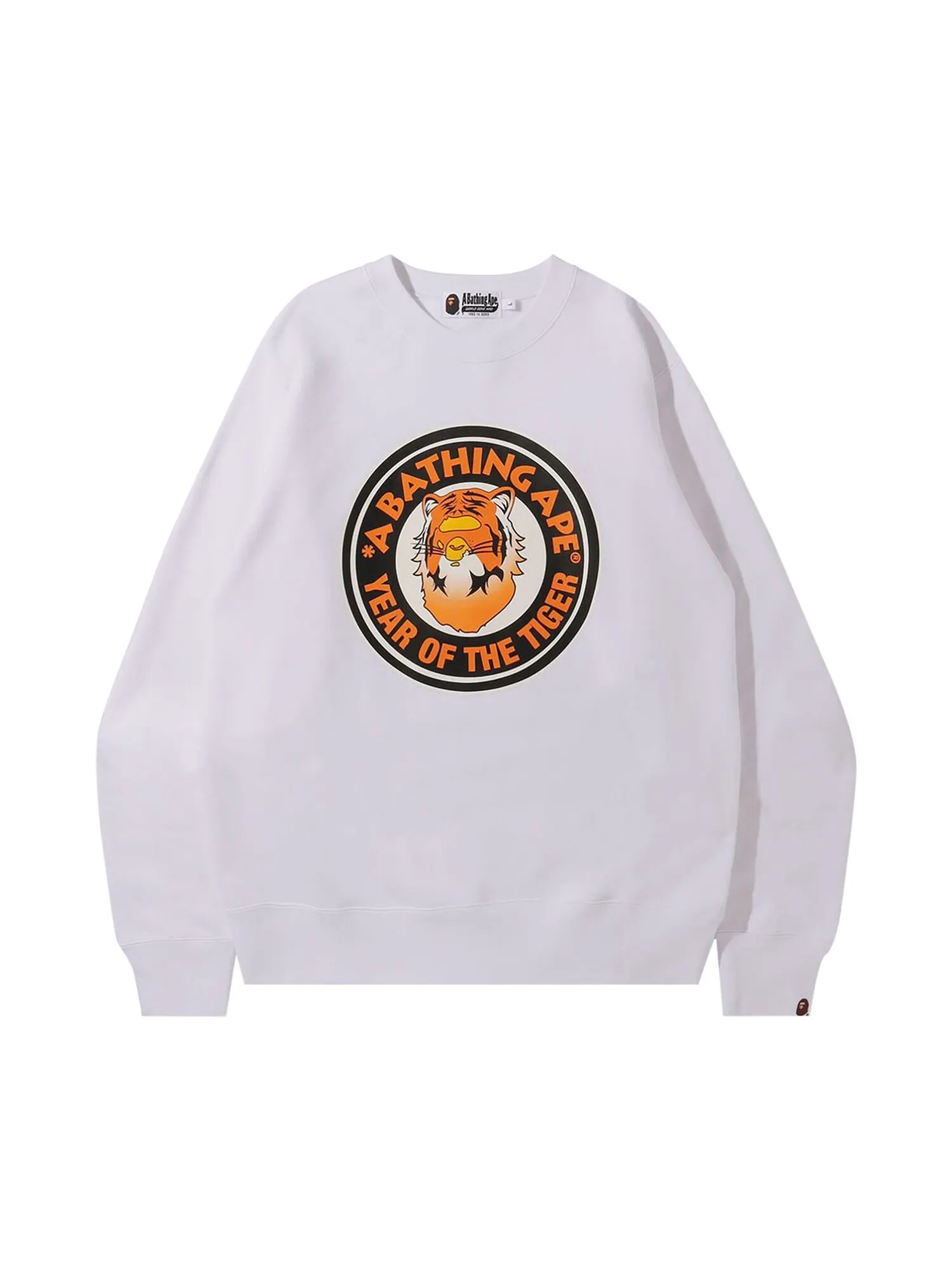 BAPE Год тигра с круглым вырезом Белый — изображение 1 из 1
