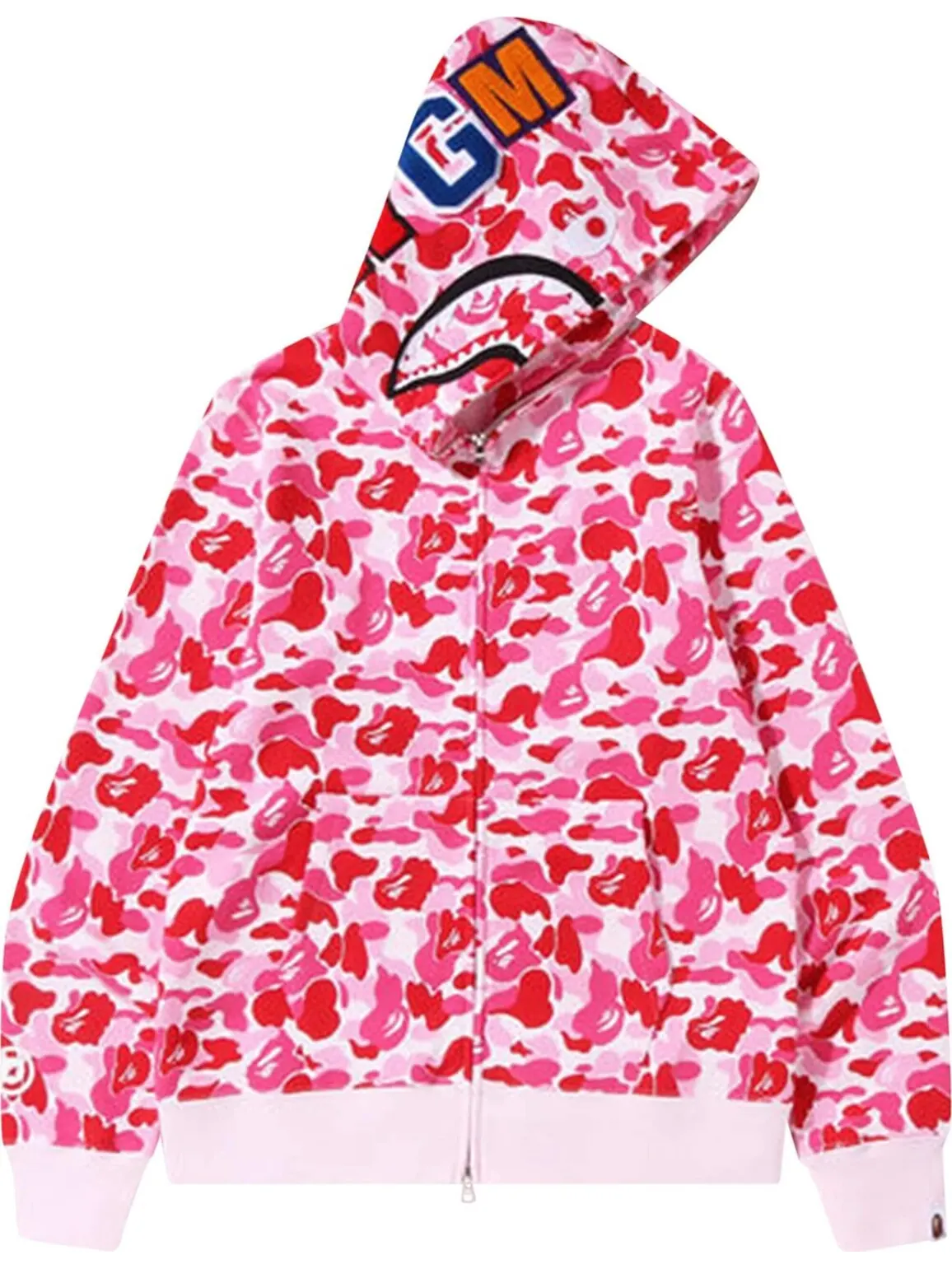 Толстовка Bape ABC Camo Shark Full Zip