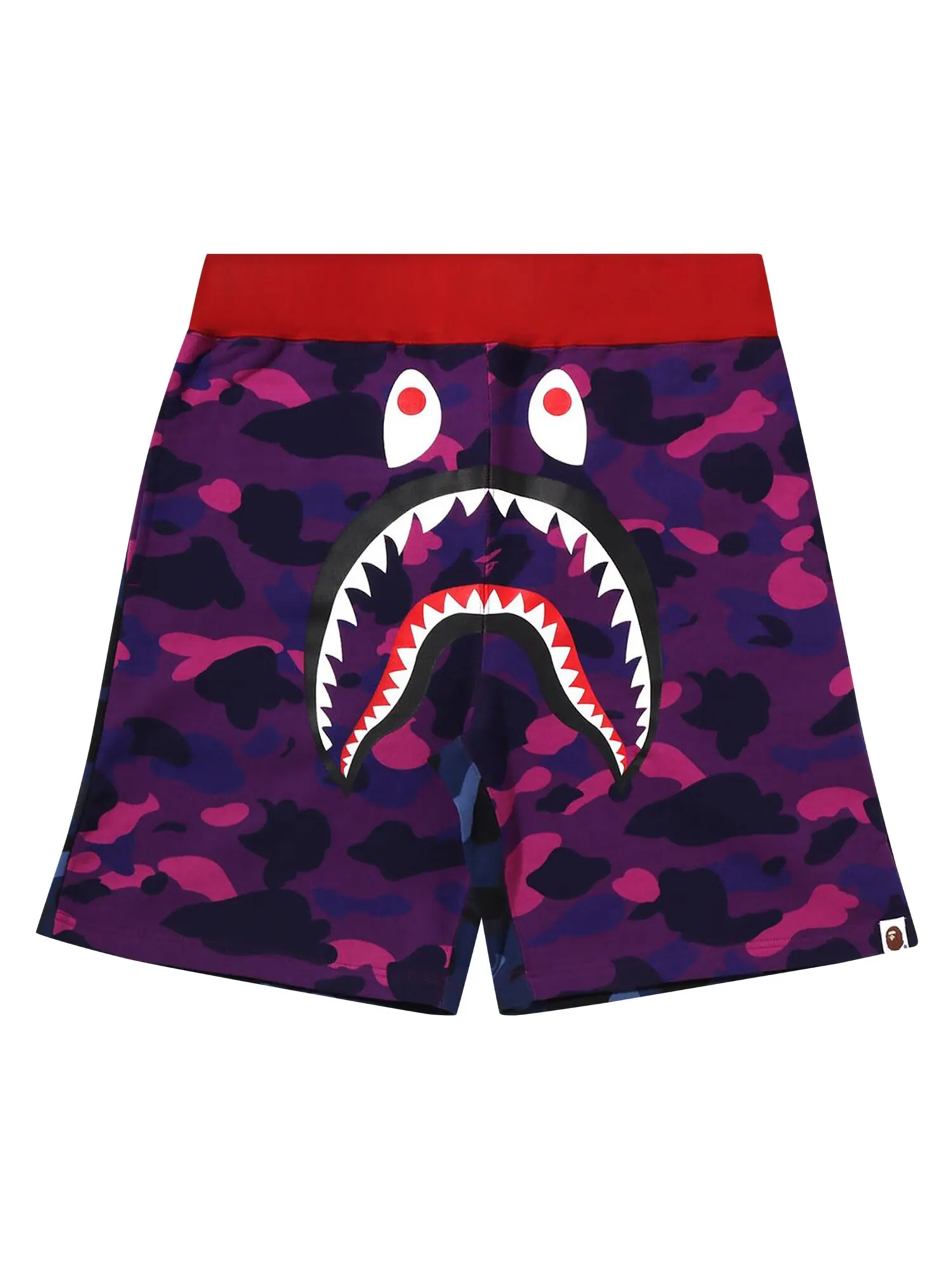 BAPE Спортивные шорты Crazy Camo Shark — изображение 1 из 2, фиолетовый