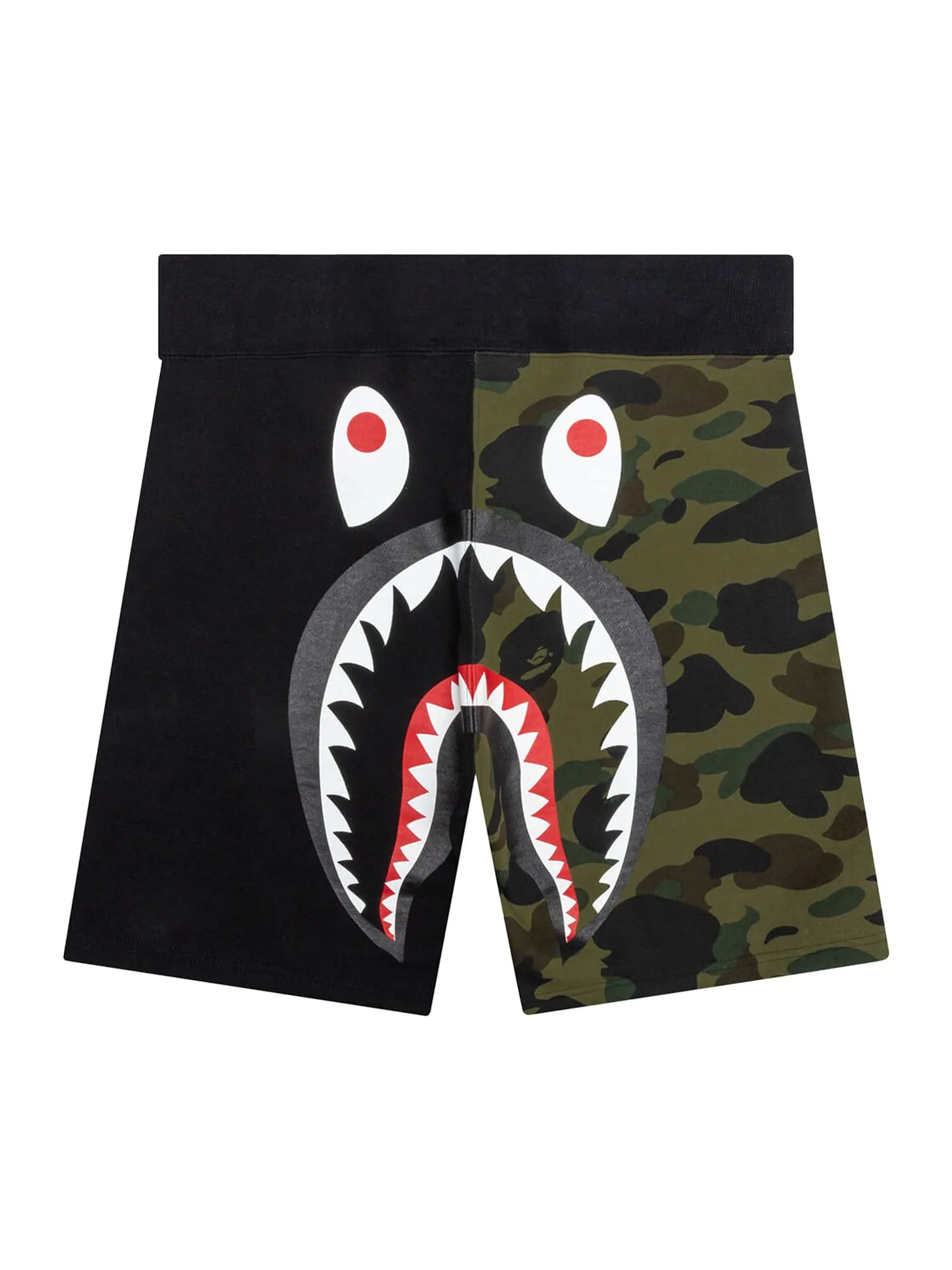 Спортивные шорты BAPE 1st Camo Back Shark — изображение 2 из 2, черный/зеленый