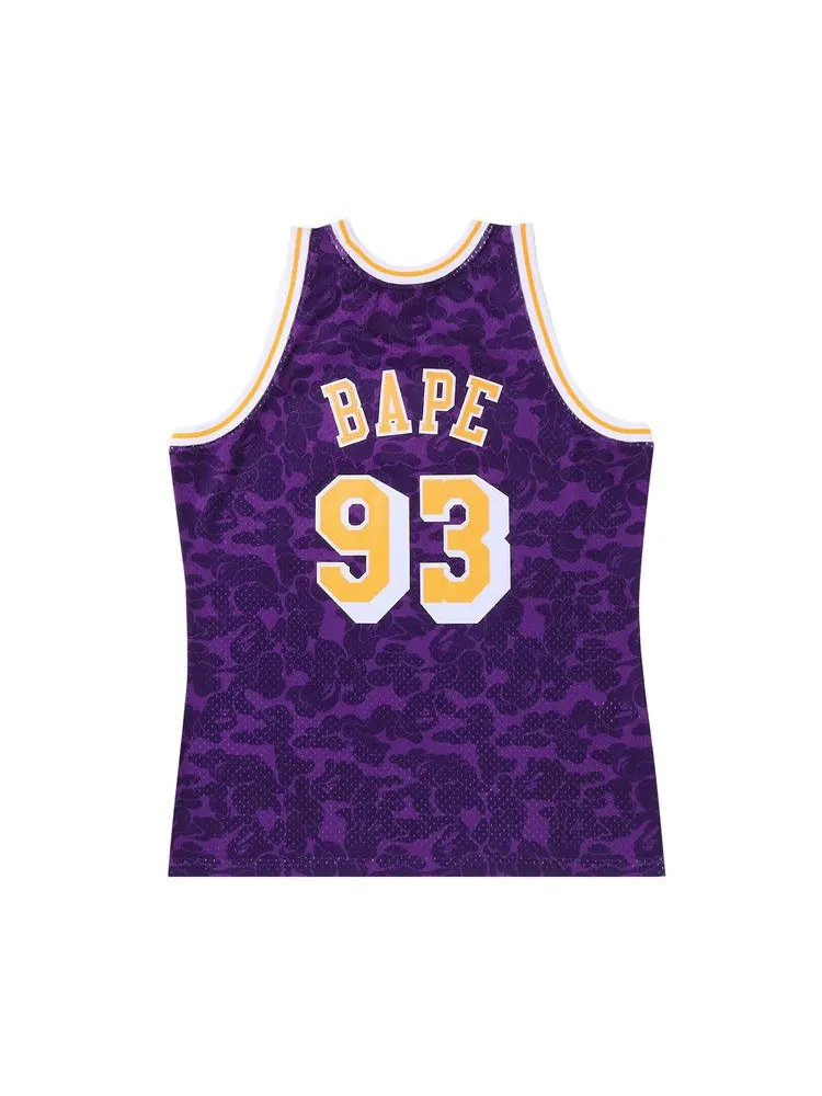 Джерси BAPE x Mitchell & Ness Los Angeles Lakers Jersey — изображение 2 из 2, фиолетовый