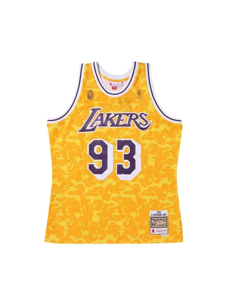 Джерси BAPE x Mitchell & Ness Los Angeles Lakers 'Yellow' — изображение 1 из 2, желтый