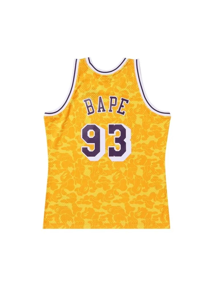 Джерси BAPE x Mitchell & Ness Los Angeles Lakers 'Yellow' — изображение 2 из 2, желтый