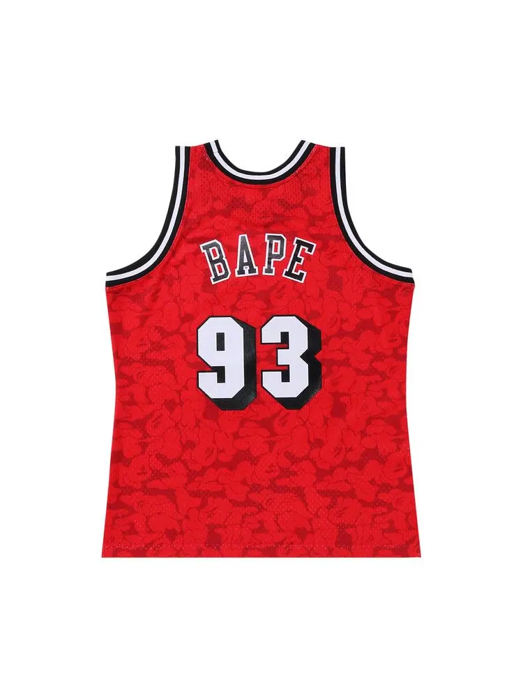 Джерси BAPE x Mitchell & Ness Miami Heat Jersey — изображение 2 из 2, красный