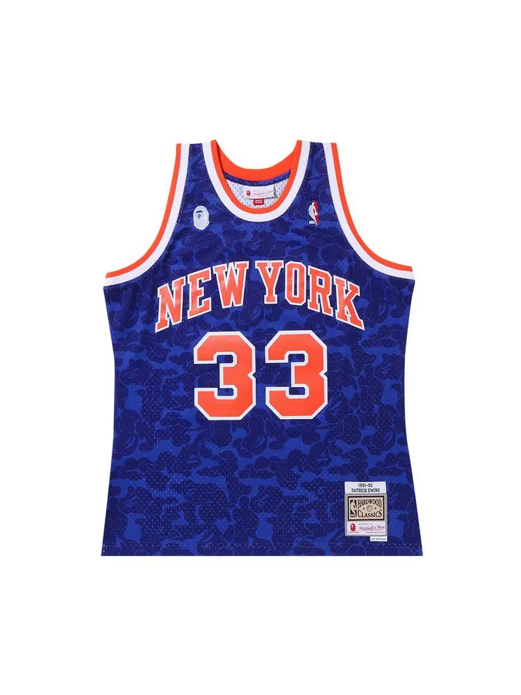 Джерси BAPE x Mitchell & Ness New York Knicks Ewing Jersey — изображение 1 из 2, синий