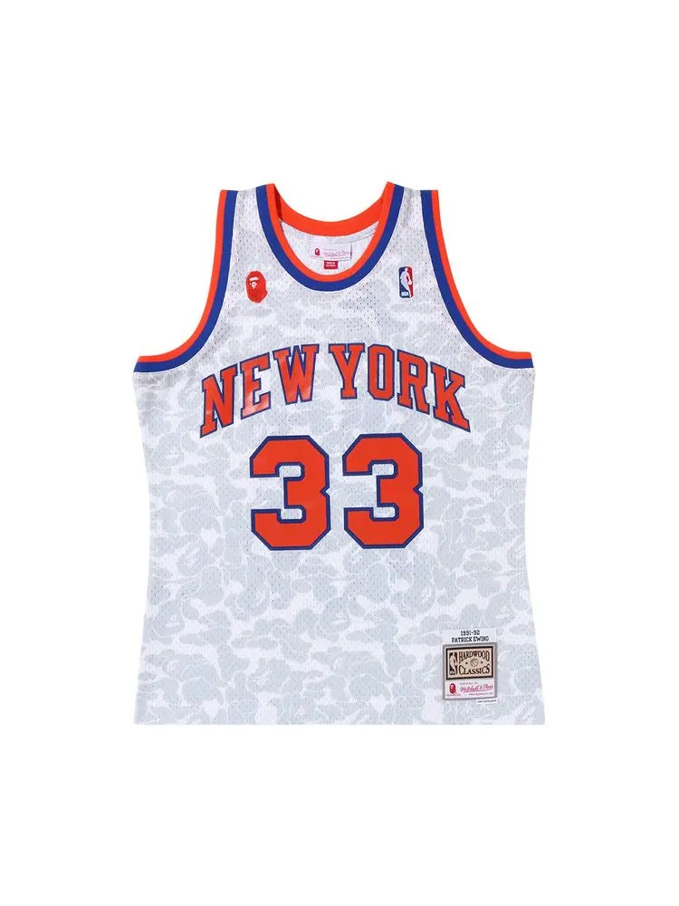 Джерси BAPE x Mitchell & Ness New York Knicks Ewing Jersey — изображение 1 из 2, белый
