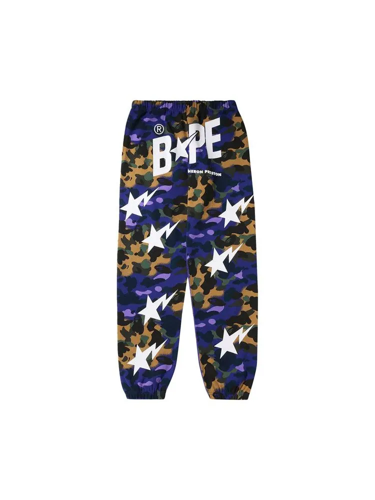 Брюки BAPE x Heron Preston Mix 1st Camo Duck Painter Pants — 1