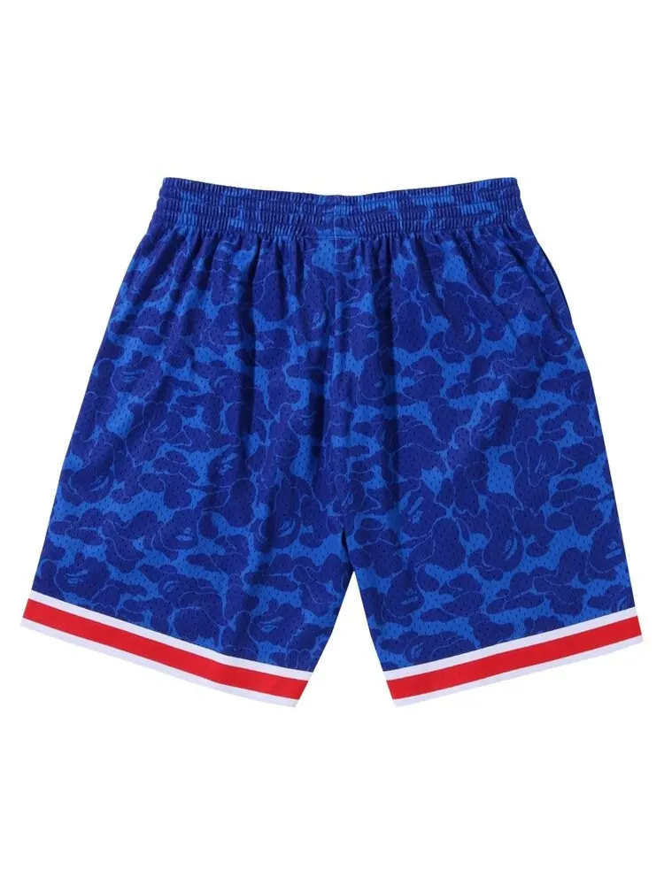 Шорты BAPE x Mitchell & Ness New Jersey Nets Shorts — изображение 2 из 2, синий