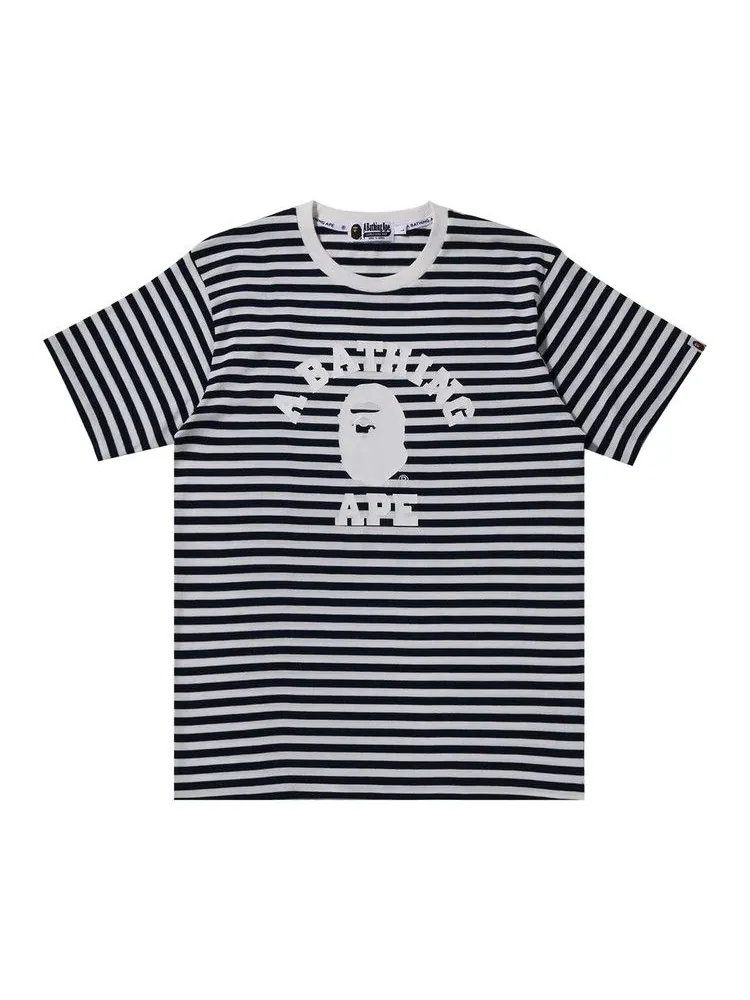 Футболка BAPE College Hoop Tee — изображение 1 из 1, темно-синий