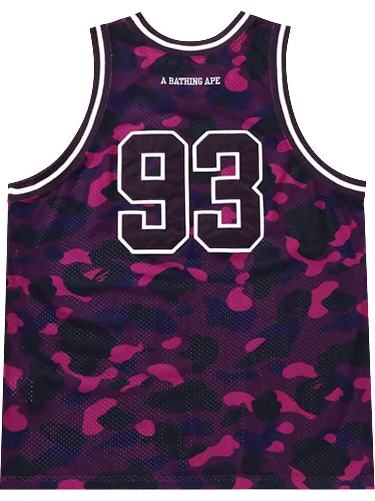 Топ BAPE Color Camo Basketball Tank Top 'Purple' — изображение 2 из 2, фиолетовый