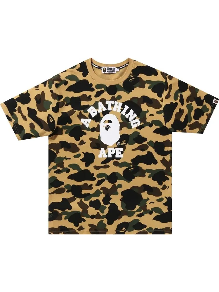 Футболка BAPE 1st Camo College Tee 'Yellow' — изображение 1 из 1, желтый