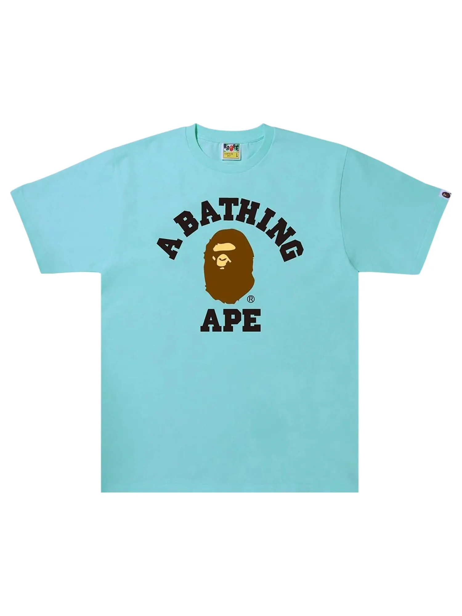 Футболка BAPE College Синяя/Саксофон — изображение 1 из 1, синий