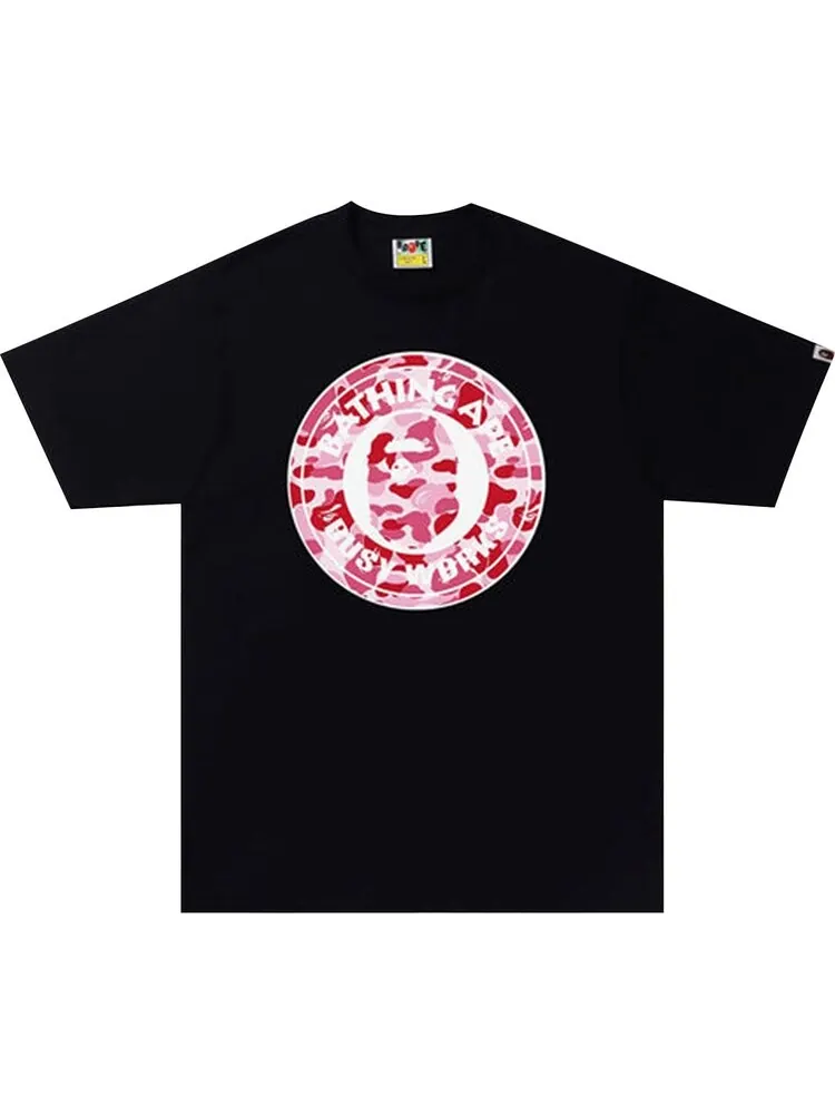 Футболка BAPE ABC Camo Busy Works Tee 'Black/Pink' — изображение 1 из 1, черный