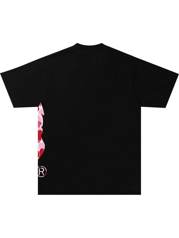 Футболка BAPE ABC Camo Side Big Ape Head Tee 'Black/Pink' — изображение 2 из 2, черный