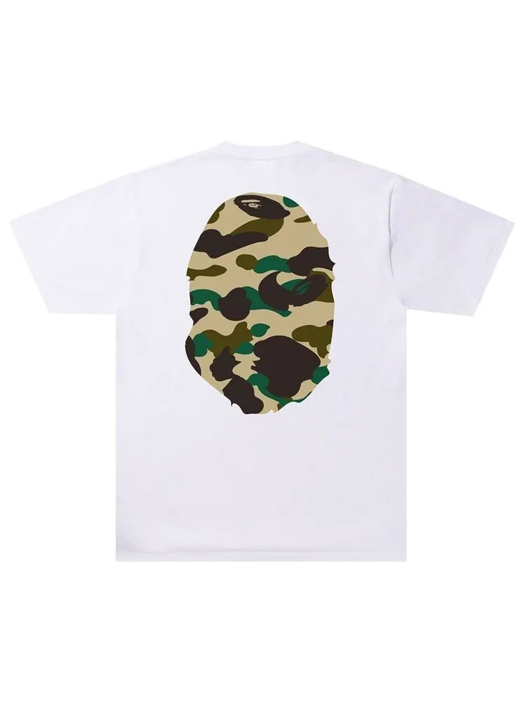 Футболка BAPE 1st Camo Big Ape Head Tee 'White/Yellow' — изображение 2 из 2, белый